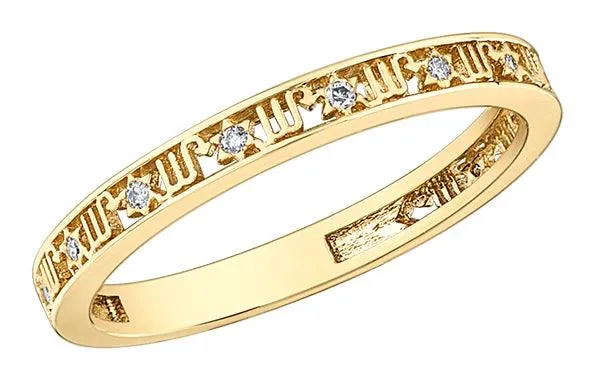 10ct Gold & Diamond Scorpio Zodiac Ring