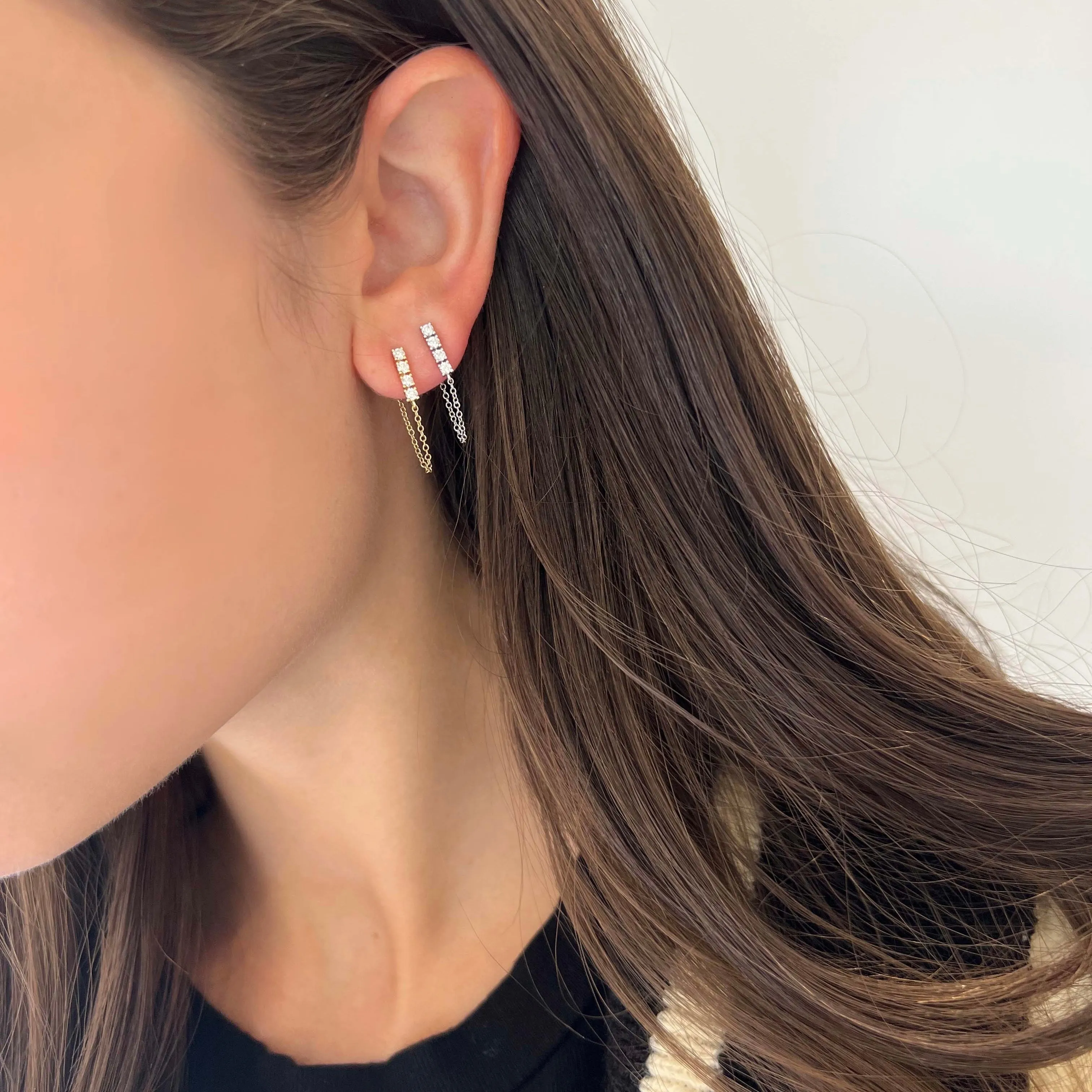 14K GOLD DIAMOND ADELAIDE EARRINGS