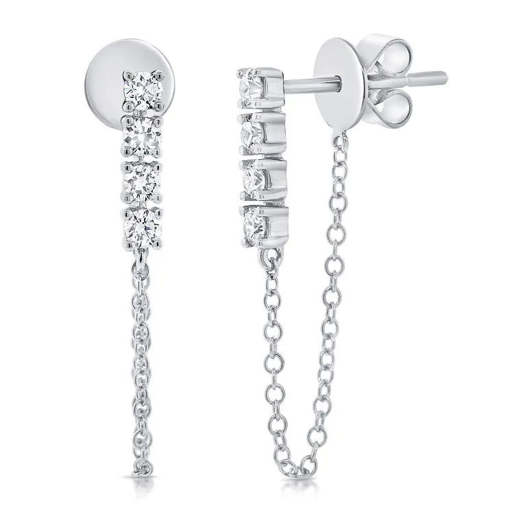 14K GOLD DIAMOND ADELAIDE EARRINGS