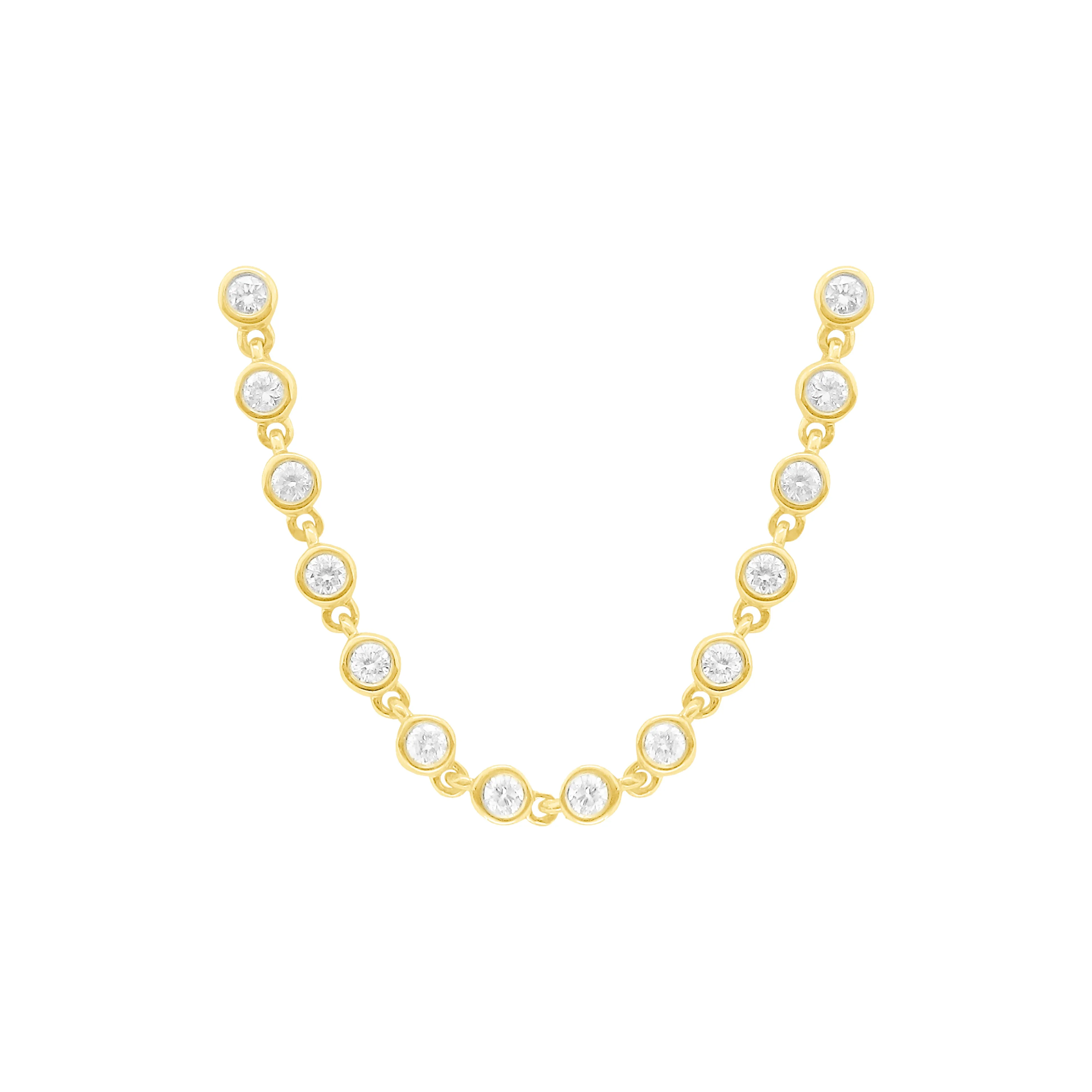 14K GOLD DIAMOND CHARLIE EARRING