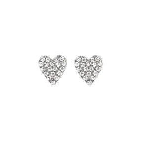 14K GOLD DIAMOND COCO HEART STUDS