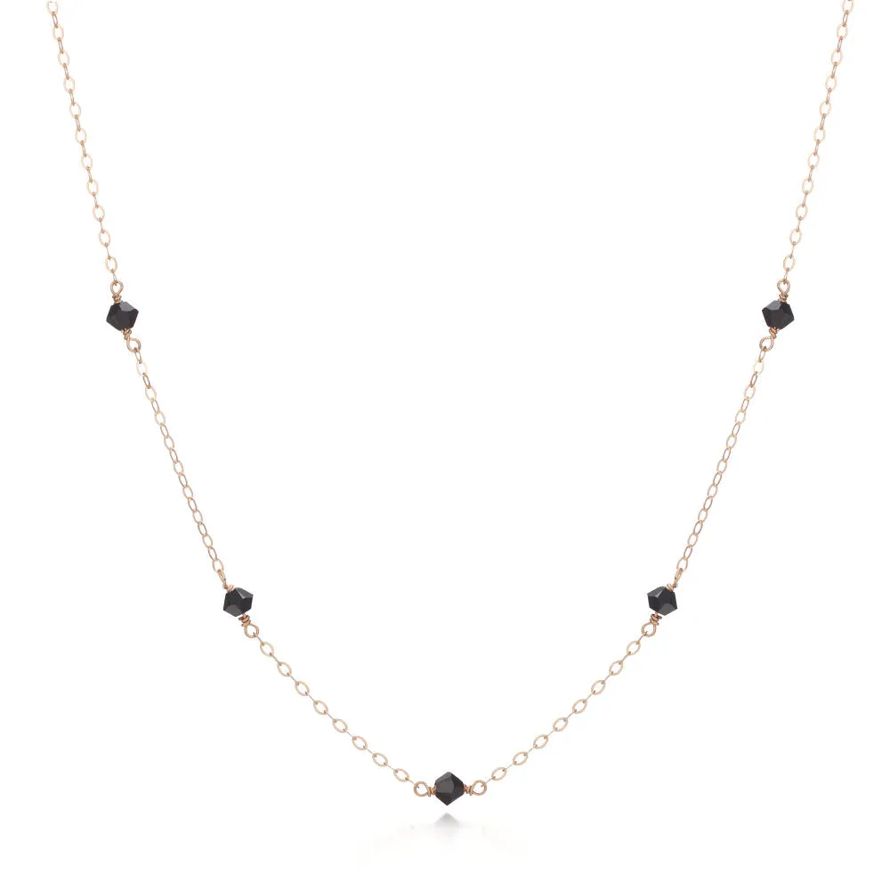 [14K Gold] Roel Gemstone Necklace