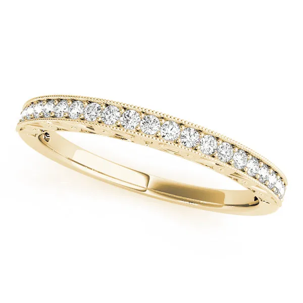 14k Ladies Antique Style Vintage Wedding Band