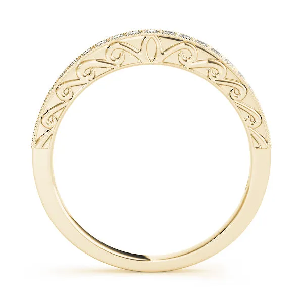 14k Ladies Antique Style Vintage Wedding Band
