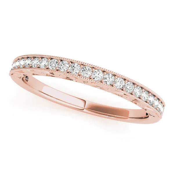 14k Ladies Antique Style Vintage Wedding Band