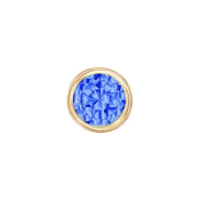 14k Skinny Silver September Charm (yellow)