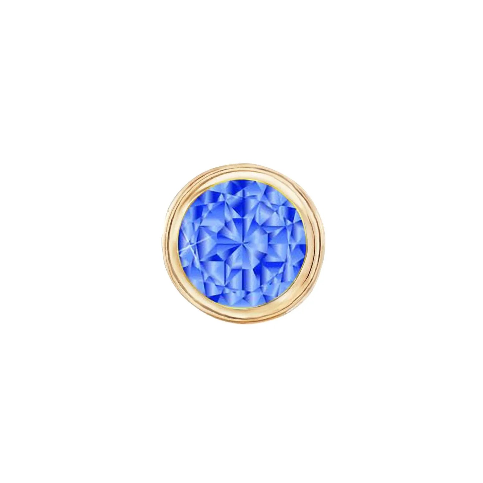 14k Skinny Silver September Charm (yellow)