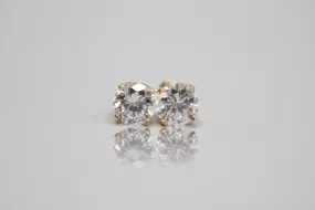 14K Yellow Gold Stud Earrings (2.9 Grams)