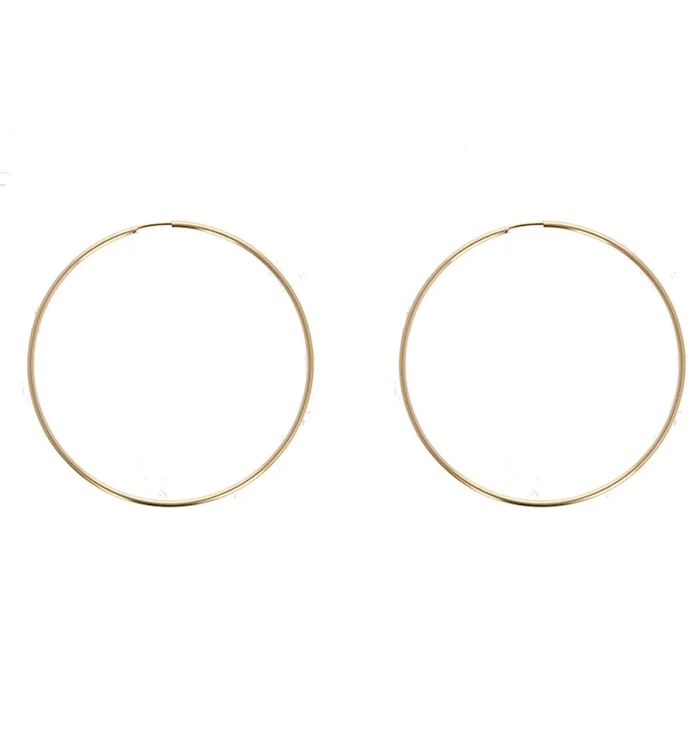 14kt Gold Filled Endless Hoops