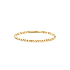 14kt Rose gold Twist Band