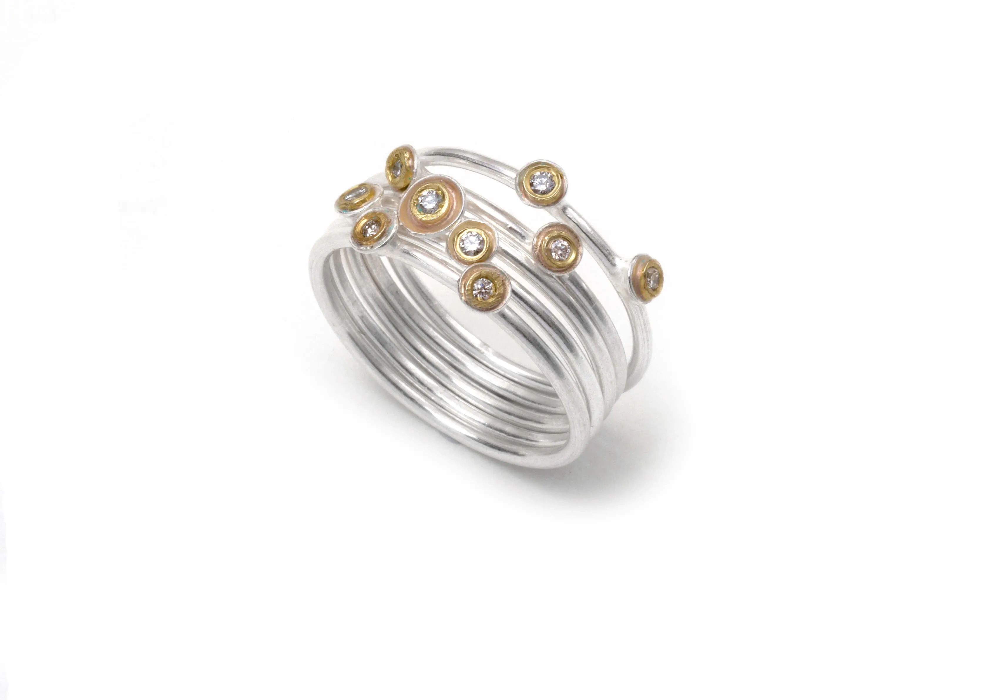 18k Gold Diamond Cluster Ring