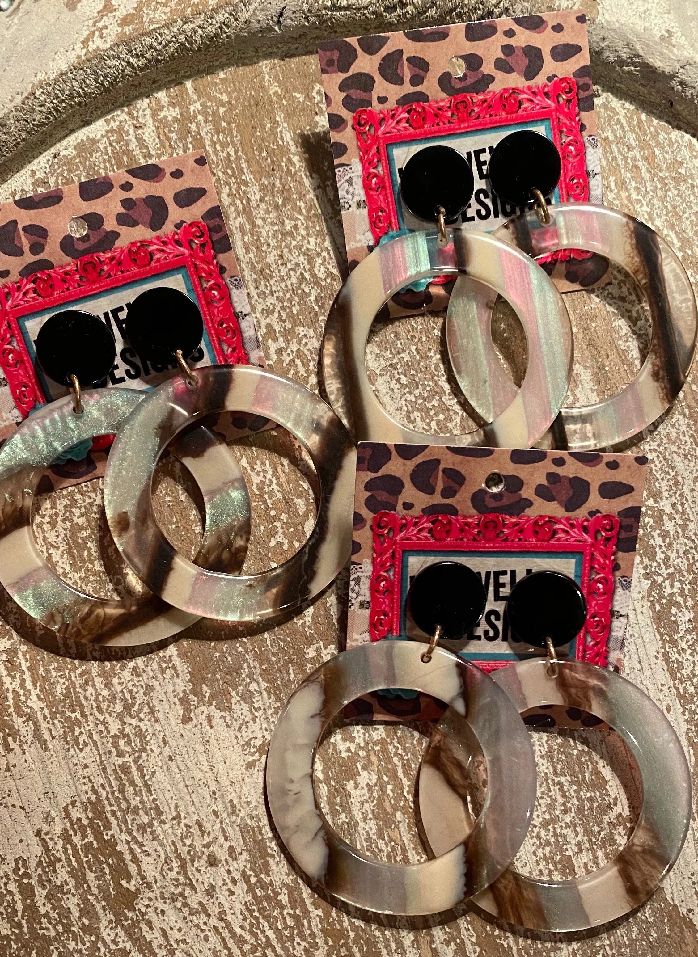 3 Tone acrylic Hoop