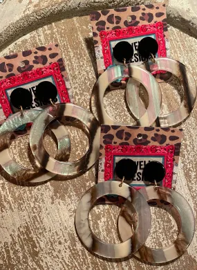 3 Tone acrylic Hoop