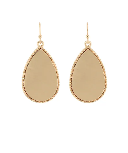 30mm Gold Teardrop Earrings