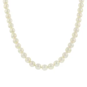 34-Inch Akoya Pearl Strand with Diamond Clasp