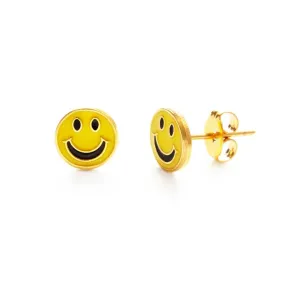 70's Smiley Face Stud Earrings