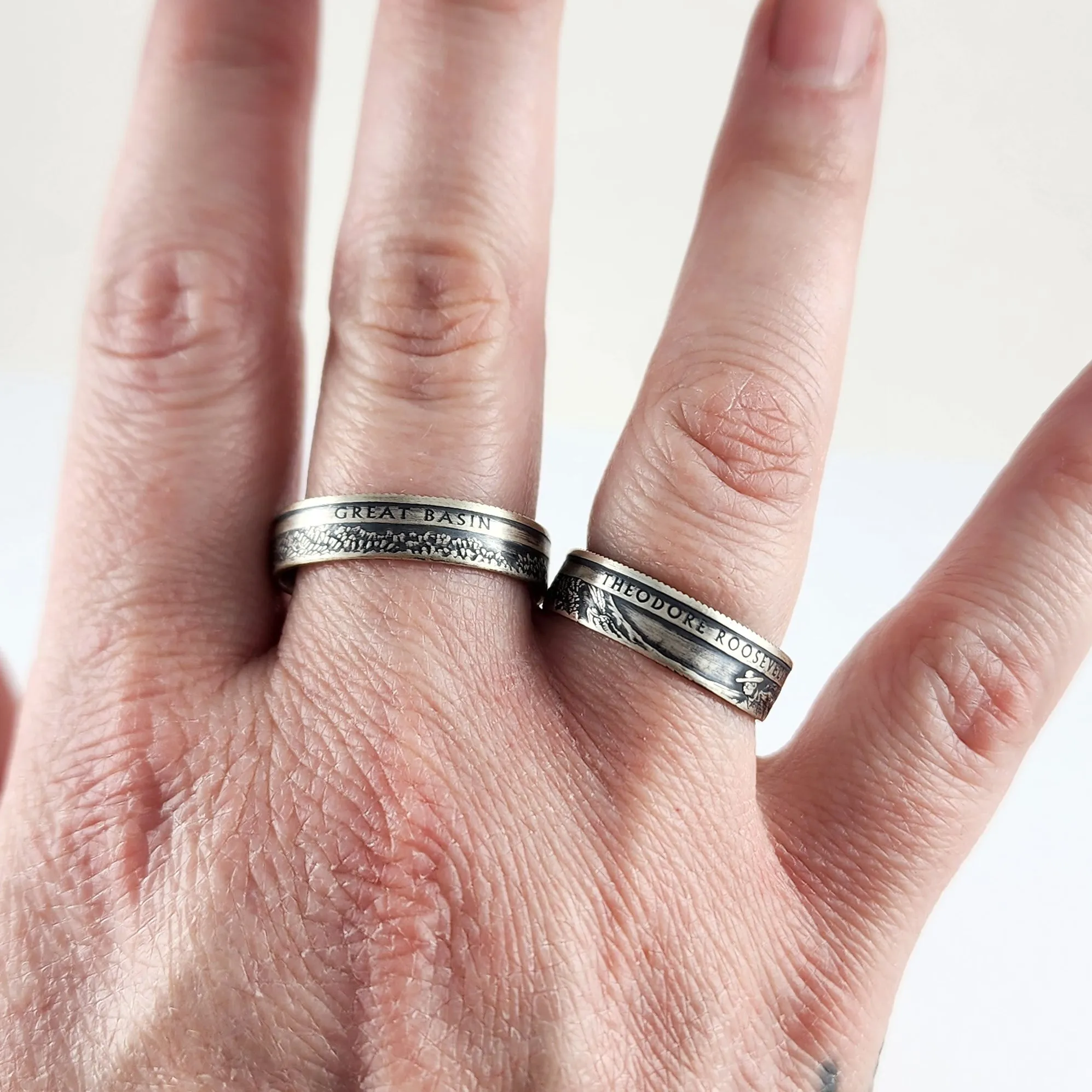 90% Silver Blue Ridge Parkway National Park Quarter Ring