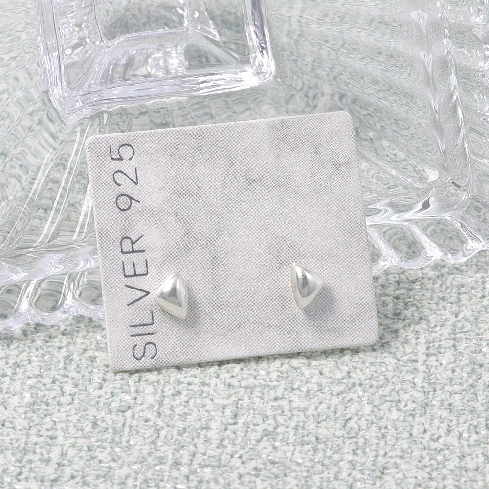 925 Silver Triangle Earrings