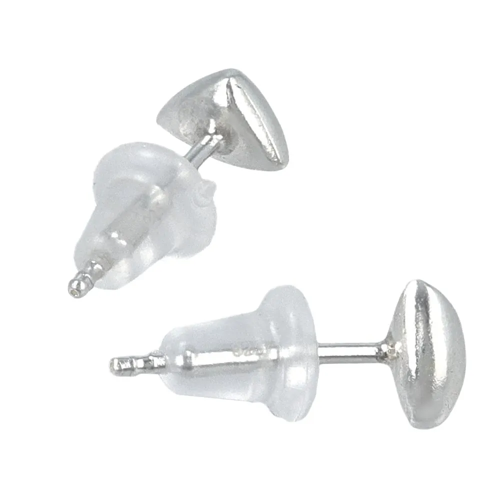 925 Silver Triangle Earrings