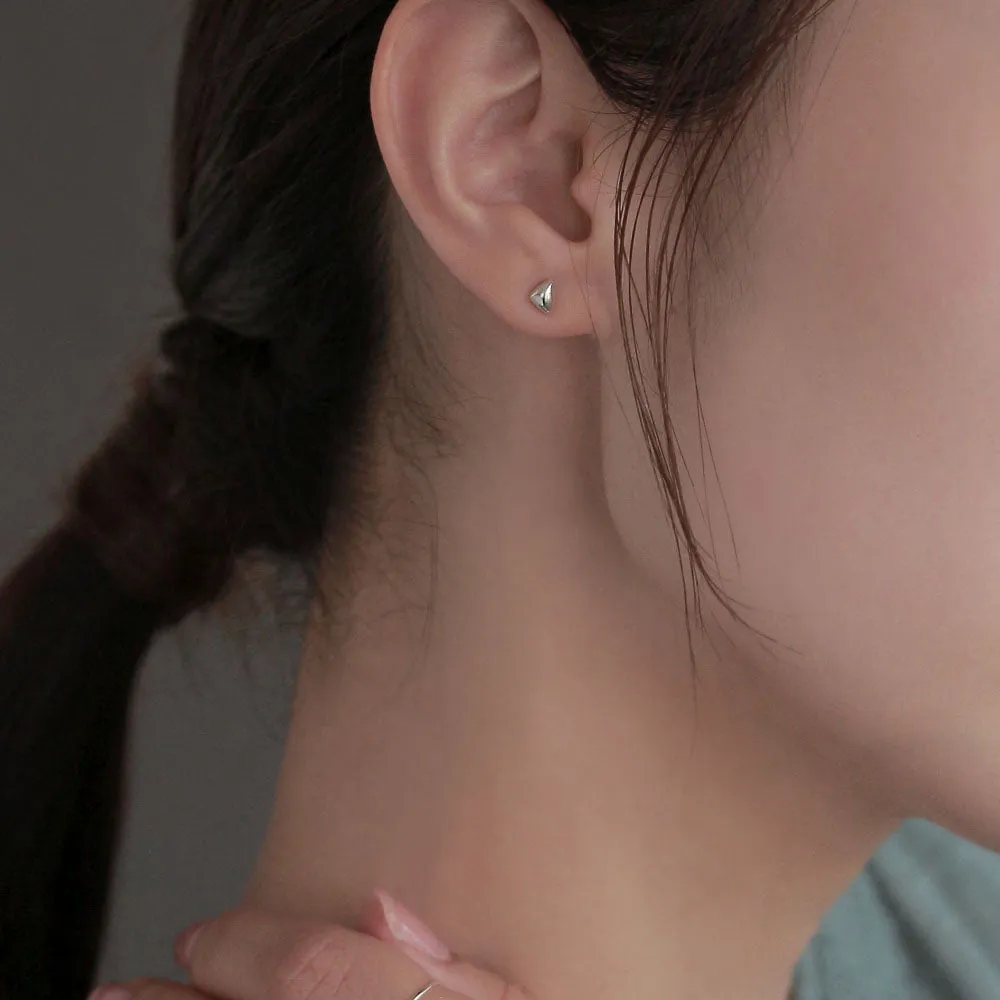 925 Silver Triangle Earrings