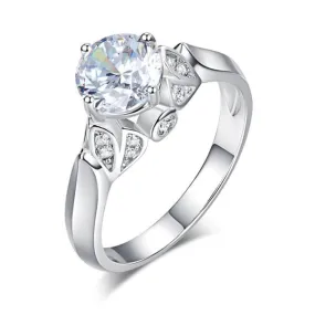 925 Sterling Silver Wedding Promise Anniversary Ring 1.25 Ct Simulated Diamond Jewelry