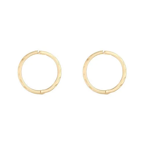 9ct Gold Bevelled Hinged Hoop