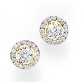 9CT GOLD CUBIC ZIRCONIA EARRINGS