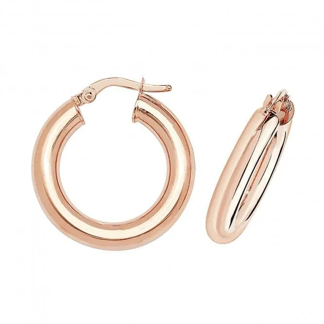 9ct Rose Gold 50mm Hoop Earrings ER1004R