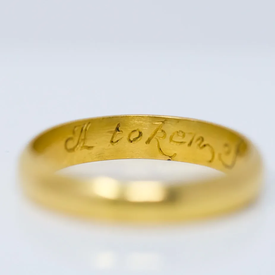 A Token Of My Love poesy ring