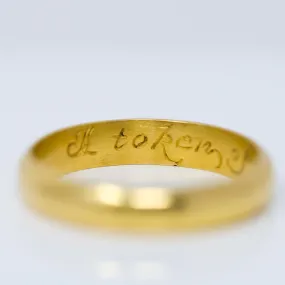 A Token Of My Love poesy ring