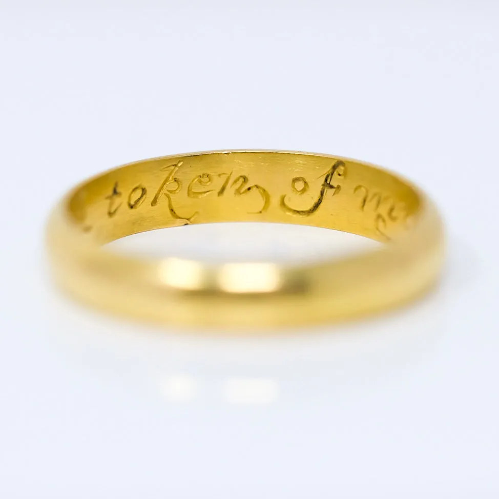 A Token Of My Love poesy ring