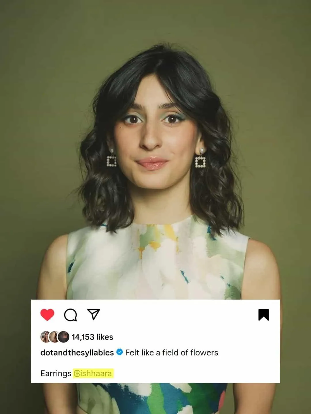 Aditi Saigal In Square Peal Earrings
