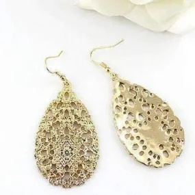 Ancient Artifacts Drop Earrings in Rustic Gold