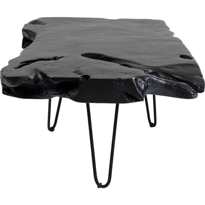 Aspen Black Teak Wood Coffee Table