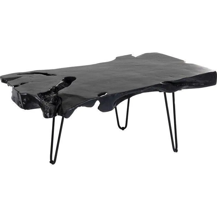 Aspen Black Teak Wood Coffee Table