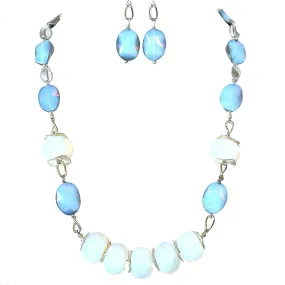 Asperitas: Opalite Stone Necklace Set