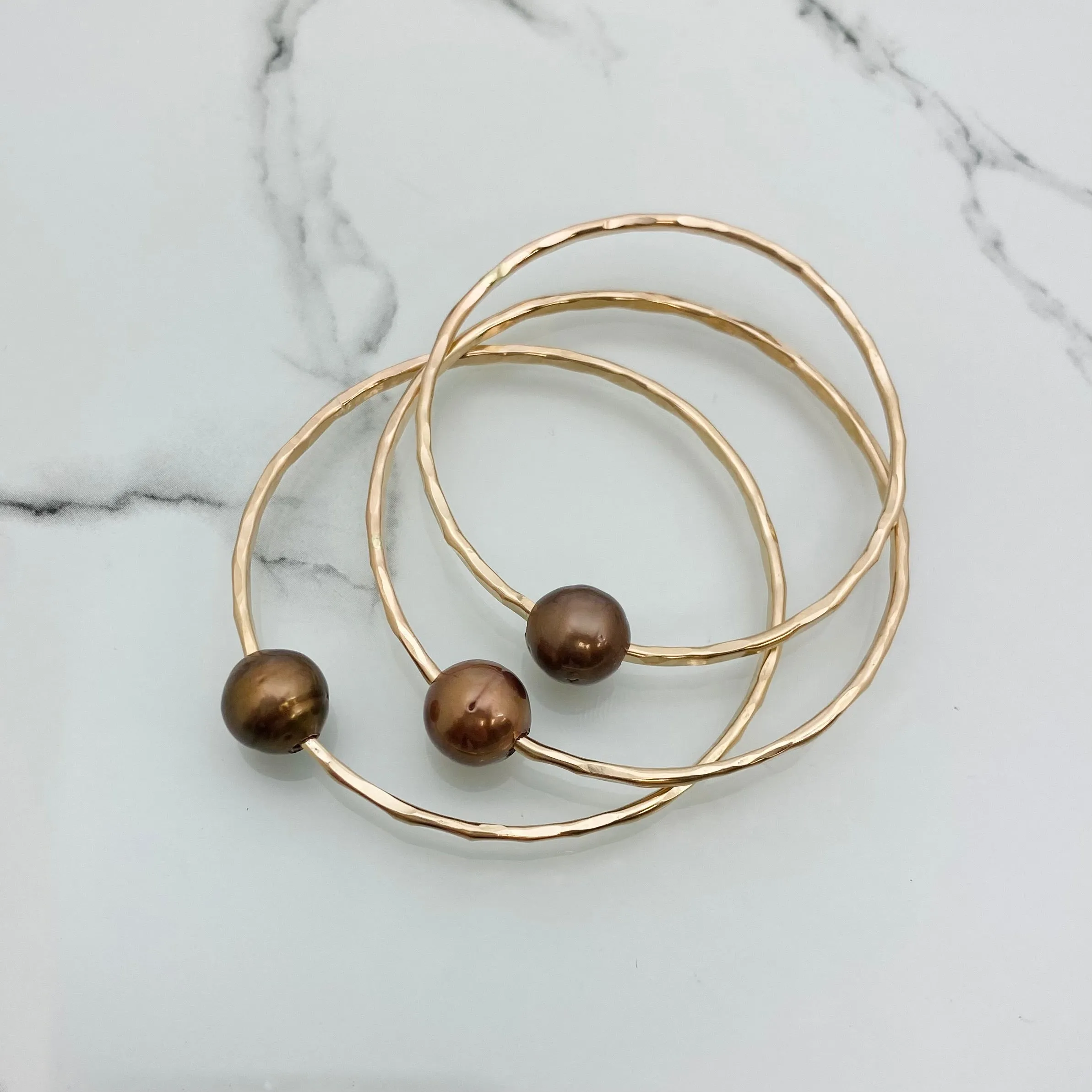 Baby Enhanced Chocolate Tahitian Pearl Bangle