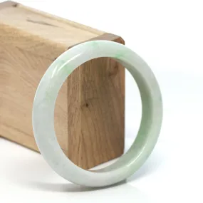 Baikalla™ "Classic Bangle" Genuine Burmese Green Jadeite Jade Bangle Bracelet (58.6 mm) #179