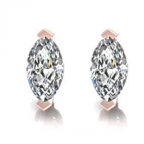 Bargain 0.25CT Diamond Stud Earrings in 14KT Rose Gold