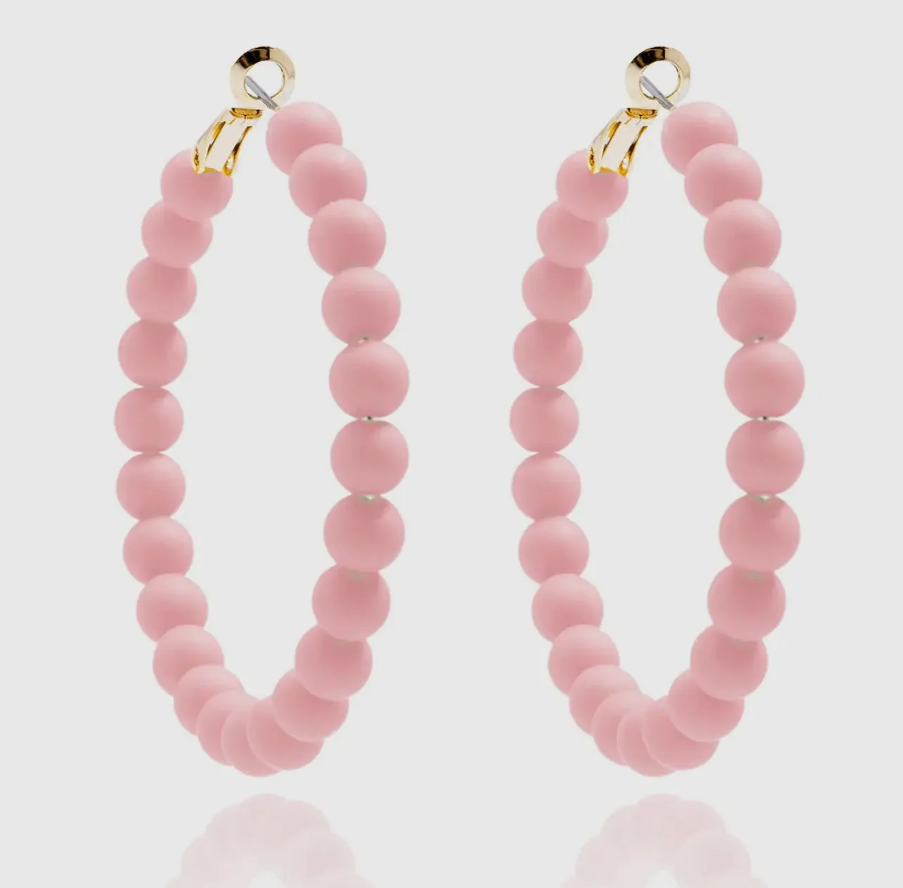 Beaded Hoop Earrings