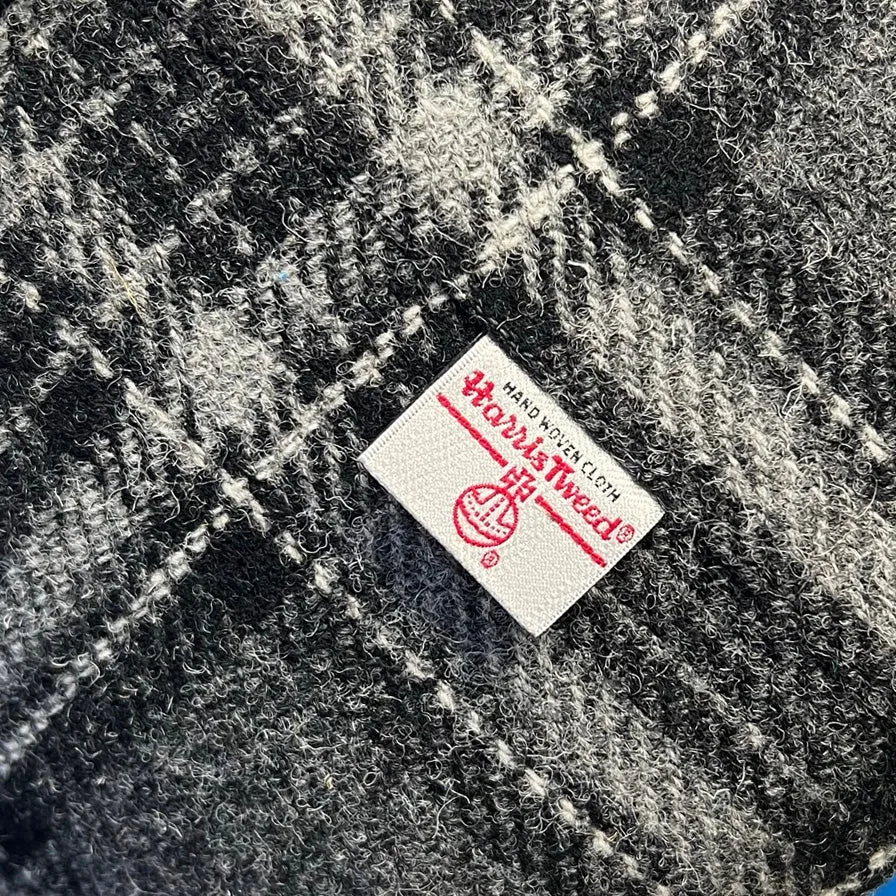Birch Tartan Footstool with Button