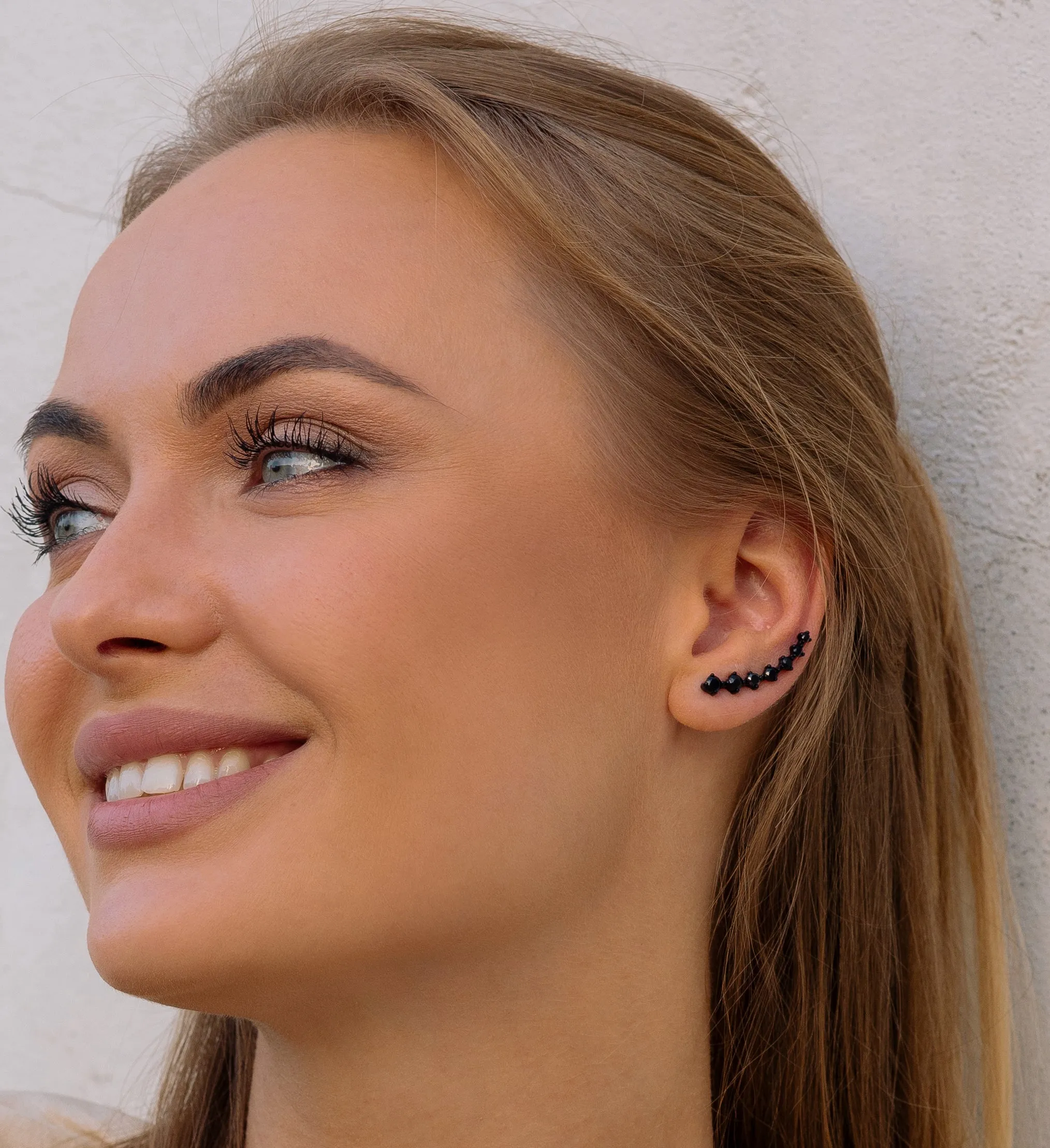 Black Crystal Ear Climber