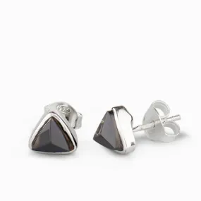 Black Tourmaline Stud Earrings