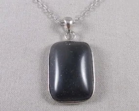 Blue Goldstone Stone Pendant Necklace 1pc (1246)