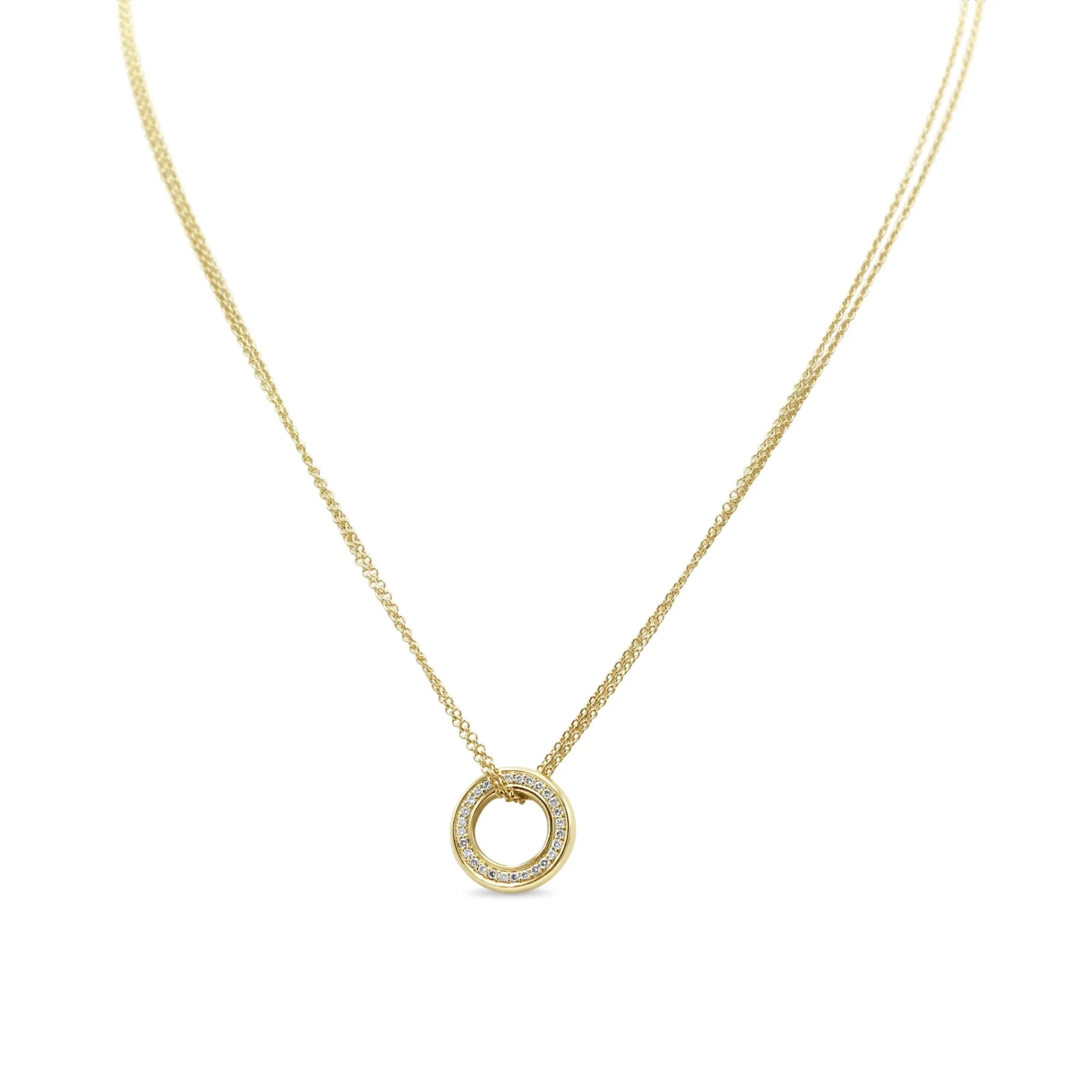 Boodles 18ct Roulette Pendant On Necklace - Medium