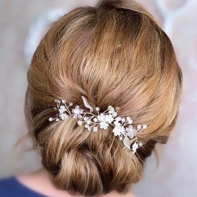 Bridal hair piece Bridal hair vine Rose Gold Bridal headpiece Bridal hair comb Wedding hair comb Wedding hair piece Rose Gold hair vine