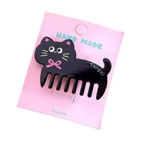 Brush Hairpin | Black Cat