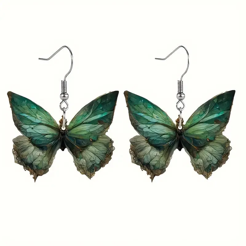 Butterfly Acrylic Dangle Earrings