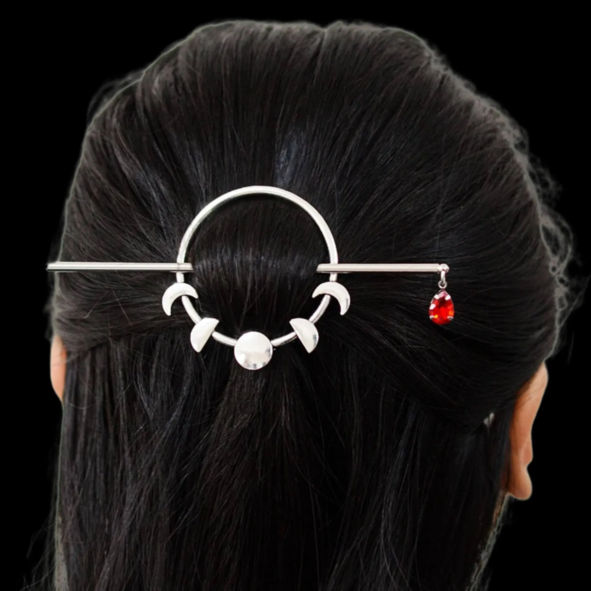 Celestial Moon Phases Hairpin