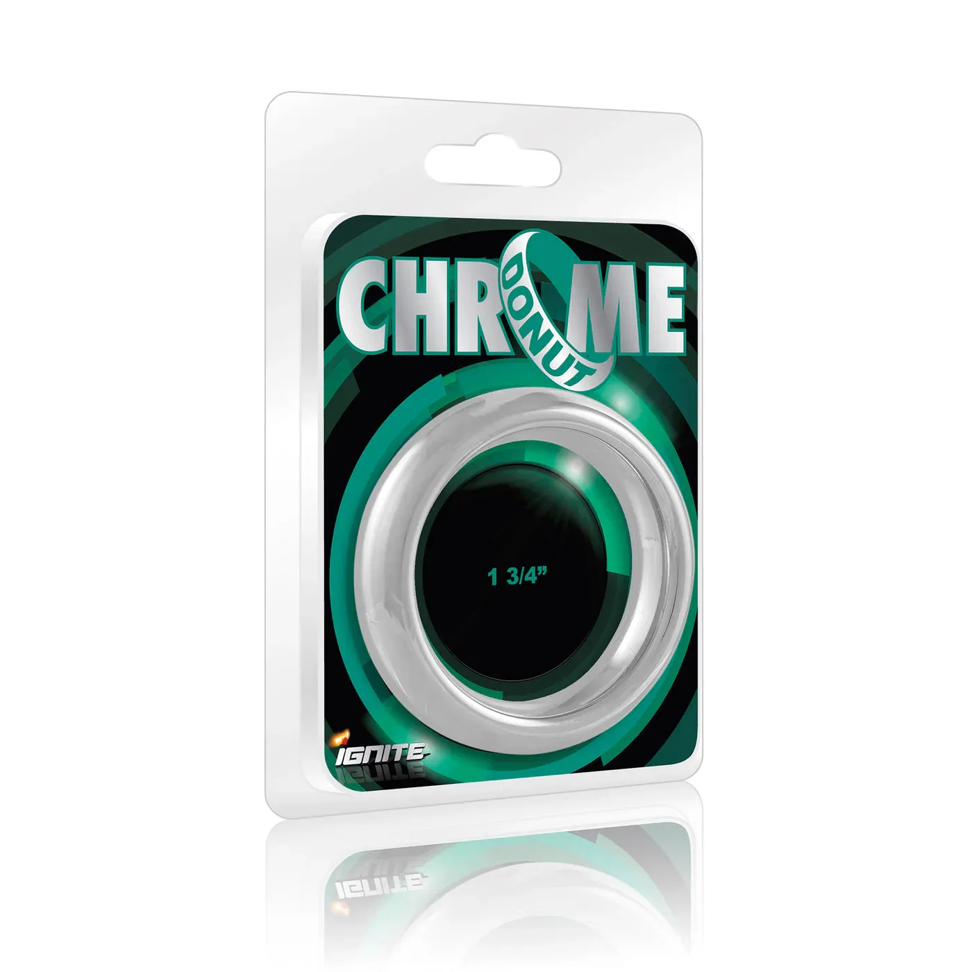 Chrome Wide Donut Cock Ring - 1.75 inch